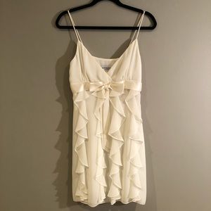 Betsy & Adam // White Ruffled Dress